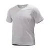 Camiseta Funcional de Color Sólido de Secado Rápido, Cuello Redondo, Manga Corta, 7A Antibacteriana, Deportiva, Transpirable, Alta Elasticidad, Ropa de Trabajo para Grupos Corporativos
