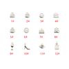 Serie de Bolsos para Mujer de Acero Inoxidable Colgante Bolso de Hombro Perfume Mini Pulsera Colgante Accesorios para Joyería DIY