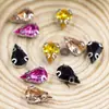 Garras de Gota d'Água 8*13mm Garra de Orelha Broca DIY Acessórios para Roupas Broca de Garra Costurada à Mão Broca de Garra Acrílica Anti-engate