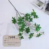 Planta Simulada Planta Verde Hoja Reloj de Pared Japonés Mori Flor Simple Material de Tienda Caballo Suave Madera Borracha Hoja Decoración del Hogar