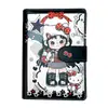 Nuevo Carpeta de Almacenamiento A6 Blanco y Negro, Moderna y Genial Gato Lindo de Dibujos Animados Hebilla Magnética para Tarjetas Carpeta de Tarjetas, Cuaderno de Hojas Sueltas de PU