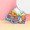 Ímãs de geladeira macios de PVC personalizados para museus, atrações turísticas culturais e criativas, ímãs de geladeira de cidades e lembrancinhas de viagem personalizadas