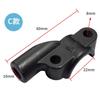 Bomba de freno de disco para coche eléctrico de motocicleta bomba superior asiento de espejo soporte de espejo retrovisor soporte de montaje de asiento de espejo media cubierta de asiento de espejo