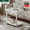 Mesa auxiliar de sofá de madera maciza, mesita de noche móvil, mueble auxiliar para uso doméstico en salas de estar, mesa de centro pequeña para apartamentos, mesa auxiliar, mesa de café pequeña