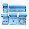 Caja de Embalaje de Joyería Personalizada Hebilla de Perla Cuero PU Caja de Regalo para Joyería Caja para Anillo Pulsera Caja para Colgante