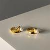 Pendientes de perlas 2022, nueva moda de nicho, de alta gama, con hebilla para la oreja, elegantes, ligeros, de lujo, con pasador de plata, para mujer.