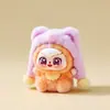 Sombrero de Tigre Flocado Juguete de Peluche Lindo con Forma de Pera Adorno de Escritorio Juguete de Moda Juego de Combinación para Transmisión en Vivo Caja Misteriosa DIY Venta al por Mayor