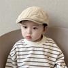 Boina de bebê primavera e outono chapéu infantil boné de pico casual cáqui branco boné de beisebol para meninos chapéu de sol