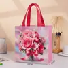 Buquês de Flores Pintadas Transfronteiriços, Sacolas de Presente Requintadas para Feriados, Mini Bolsas Tote, Sacolas de Presente, Sacolas de Presente de Natal