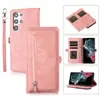 Adecuado para 1 + Nord N20 5G cremallera 9 tarjetero funda de cuero 1 + NORD N300 billetera multicartera carcasa N20 SE 4G