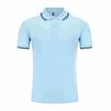 1Ac04 Cuello Camisero 200g Cvc Cuello Intercolor Camisa Polo Manga Corta Adulto Uniforme de Clase Logo Corporativo Transpirable Ropa de Trabajo