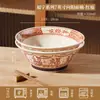 Tigela Cerâmica Estilo Chinês para Ramen com o Caractere '' para Uso Doméstico, Novo Modelo 2026, Cor Sob Esmalte, Tigela Grande para Macarrão, Tigela de Sopa de Macarrão com Pé Alto