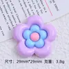 Color multicolor flor pequeña fresca hecha a mano DIY accesorios para joyería pegamento de crema resina pequeños accesorios agujero hebilla de zapatos material