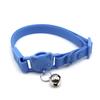 Venta Caliente Nuevos Suministros para Mascotas Collar Impermeable de PVC para Gato Color Macarrón Collar Ajustable para Gato con Cascabel