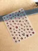 Yitu Padrão Anta Estampa Leopardo Estrela de Cinco Pontas Adesivos para Unhas Garota Popular Desejo Puro Doce Cool Celebridade da Internet Adesivos Decorativos Yt5823