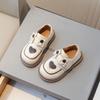 Zapatos de Cuero para Bebé Niña Estilo Coreano 2025 Primavera y Otoño Nuevos Zapatos de Cuero con Suela Suave Lazo Retro Zapatos Individuales Lindos Zapatos de Cuero para Niños Pequeños