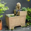 Jardim de Pátio Ornamentos de Água Corrente Tanque de Peixes Terraço Externo Sistema de Água Circulante Tanque de Peixes Grande Arranjo de Paisagismo Fonte Elemento de Água