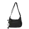 Bolso casual de mezclilla lavada con textura de nicho, nuevo modelo principios de otoño 2026, bolso de hombro y cruzado de color liso estilo coreano