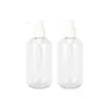 Pote PET branco de boca larga com 95 dentes e 460ml, redondo e de parede espessa, feito sob medida, pote de creme de grande capacidade para máscara capilar e máscara facial