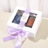 Caixa de Presente para Acompanhante de Casamento, Caixa de Embalagem de Alto Padrão, Caixa de Presente Roxa para o Dia do Professor, Sacola de Presente, Caixa Surpresa de Lembrancinha para Madrinha