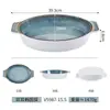 Série Mar Estelar Louça de Melamina Panela Quente Churrasco Restaurante Buffet Tigelas e Pratos Criativos de Imitação de Porcelana Prato para Molho Conjunto de Louças