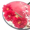 En stock simulación 6.5 tela de seda peonía diy horquilla de pelo antigua tocado sombrero de broma accesorios de flor de cabeza Dai flor al por mayor