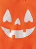 Comercio Exterior Transfronterizo Ropa para Bebés y Niños Pequeños Estilo Sudadera con Capucha Triángulo de Gateo Manga Larga de Halloween