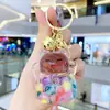 Llavero con colgante de gato de la suerte para niña, joya de cristal, para coche, mochila escolar, regalo de Año Nuevo
