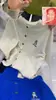 Cardigan de Caxemira Novo para Primavera e Outono Feminino Solto Emagrecedor Temperamento Camisola Camada Outerwear Bordado Malha Versátil Estilo Coreano
