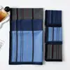 Pañuelo Nostálgico de Estilo Antiguo para Hombre de 43 cm, Ligero, Transpirable, Suave y Cómodo, Toalla Cuadrada de Algodón Teñida en Hilo Ecológica, Caja de Regalo