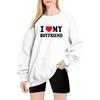 2024 Europeu e Americano feminino ILove My Boyfriend gola redonda suéter solto casual 01