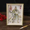 Pintura Decorativa de Mesa Estilo Chinês Zhao Gongming, Retrato do Deus da Riqueza Estilo Tinta, Presente para Cerimônia de Abertura, Ornamento para Atrair Riqueza e Sorte