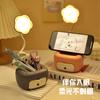 Lámpara de Escritorio Recargable por USB Luz Nocturna Plegable Lindo Conejo Oso Estudiante Souvenir de Vacaciones Regalo Adornos Venta al por Mayor