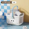 Cesta de baño, cesta de mano, cesta de almacenamiento para dormitorio de estudiante, cesta de ducha de baño de gran capacidad, linda