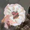 Goma para el pelo de alta gama estilo coreano para mujer, scrunchie con lazo de encaje, cuerda para moño de pelo linda, accesorio para el pelo versátil