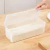 Caja de Almacenamiento para Fideos Rectangular de Plástico Refrigerador Cocina Caja Sellada de Grado Alimenticio Caja Conservadora de Frescura con Tapa Caja de Almacenamiento para Granos