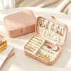 Estuche Organizador Portátil para Joyas Anillos Pendientes Pulseras Collares Pendientes Almacenamiento de Joyas Caja de Pendientes de Gran Capacidad