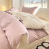 Juego de cama de algodón 60 de cuatro piezas ins funda de edredón de algodón simple dormitorio de sensación de alta gama ropa de cama juego de sábanas de tres piezas 4