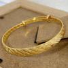 Chapado en vacío moda lluvia de meteoros Cielo estrellado pulsera anillo brillante sarga lluvia de meteoros de empuje y tirón Oro de arena de Vietnam pulsera
