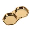 304 aço inoxidável sabor prato grade prato panela quente tempero prato molho prato de imersão prato coreano hexagonal dourado engrossado