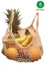 Fábrica especializada em fazer saco de malha de algodão portátil para vegetais e frutas, saco de malha de algodão, saco de rede, sacola de compras