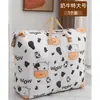 Bolsa de almacenamiento de gran capacidad Daisy, bolsa para empacar mudanzas, engrosada y reforzada, doble cremallera, bolsa portátil para organizar ropa y edredones