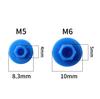 Tapa de goma para tornillo vertical de manillar de bicicleta M5M6 hexágono en plato de dientes de bicicleta de montaña carretera fixed gear plegable