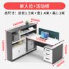 Mesa Sencilla para Oficina de Personal Mesa de Finanzas Estación de Trabajo para Personal de Oficina para Cuatro Personas Seis Personas con Portatarjetas Personalización de Fábrica Alta