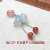 Pendente Pequeno de Cabacinha de Ágata Vermelha do Sul Natural Pulseira DIY Tecida à Mão Pingente de Jade Ornamento de Cabacinha