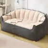 Sofá preguiçoso tatami dupla almofada de feijão, adequado para deitar e dormir, popular em quartos, varandas, dormitórios e apartamentos de aluguel, sofá de uma pessoa