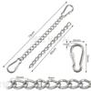 Corrente de aço inoxidável 304 para exterior, balanço de corrente torcida alongada para saco de areia, cadeira suspensa de rede de conexão, corrente de extensão 4mm de espessura