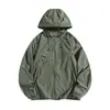 Ropa de Protección Solar para Hombre, Estilo Nuevo para Primavera, Verano y Otoño, Ligera con Capucha, Sensación Fresca, UPF50+, Chaqueta de Protección Solar para Parejas para Hombre, Hielo de Verano