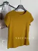 Camiseta Refrescante Listrada de Manga Curta Estilo Retrô Americano para Mulheres, Verão 2026, Design Elegante com Estampa de Meia Manga