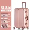 Estuche de Equipaje con Marco de Aluminio Estuche de Carrito Cyber Celebrity Maleta Pequeña de 20 Pulgadas Ultraligera Estuche Trendy para Estudiantes Hombre 24 Mujer Rueda Universal